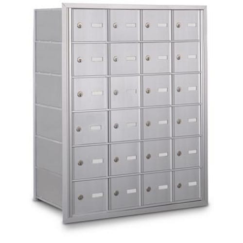 CAD Drawings American Postal Manufacturing Co. Rear Loading 24-Door Horizontal Mailbox